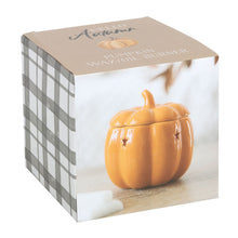 Load image into Gallery viewer, Stars Ceramic Orange Pumpkin oil or wax warmer for Halloween
