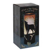 Load image into Gallery viewer, Wolf Song Large Aroma Diffuser Lamp by Lisa Parker Box