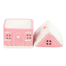 Load image into Gallery viewer, Cute Pink Gingerbread House Ceramic Oil Burner