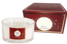 Load image into Gallery viewer, Luxury Multi Wick Merry Christmas Candle by The Country Candle Company Vegan
