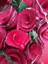 Load image into Gallery viewer, Large 35cm Red Flower Wreath With LED Lighting by Amalfi