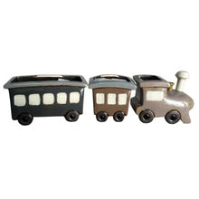 Load image into Gallery viewer, Steam Train Triple Large Ceramic Planter Set