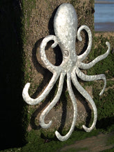 Load image into Gallery viewer, Octopus Tin Metal Wall Art by Shoeless Joe