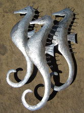 Load image into Gallery viewer, Trio of Seahorses Metal Wall Art by Shoeless Joe
