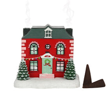 Load image into Gallery viewer, Cute Christmas House Ceramic Incense Burner with Chimneys