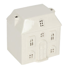 Load image into Gallery viewer, Cute White Christmas House Ceramic Oil Burner with Chimneys