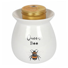 Load image into Gallery viewer, Queen Bee Blossom and Bee Vanilla Honey Spice Wax Melt Burner Gift Set
