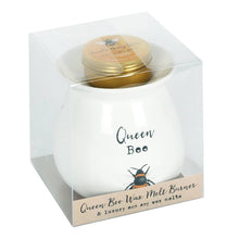 Load image into Gallery viewer, Queen Bee Blossom and Bee Vanilla Honey Spice Wax Melt Burner Gift Set
