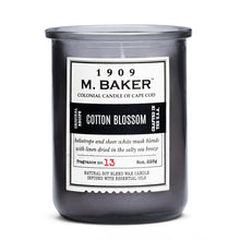 Load image into Gallery viewer, M Baker Colonial Candles of Cape Cod 8oz Cotton Blossom Apothecary Candle
