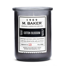 Load image into Gallery viewer, M Baker Colonial Candles of Cape Cod 8oz Cotton Blossom Apothecary Candle