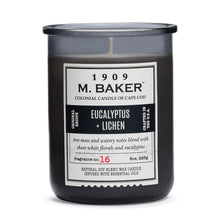 Load image into Gallery viewer, M Baker Colonial Candles of Cape Cod 8oz Eucalyptus & Lichen Apothecary Candle
