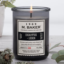 Load image into Gallery viewer, M Baker Colonial Candles of Cape Cod 8oz Eucalyptus & Lichen Apothecary Candle