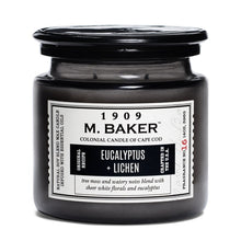 Load image into Gallery viewer, M Baker Colonial Candles of Cape Cod Large 14oz Eucalyptus & Lichen Apothecary Candle