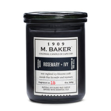 Load image into Gallery viewer, M Baker Colonial Candles of Cape Cod 8oz Rosemary &amp; Ivy Apothecary Candle
