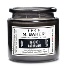 Load image into Gallery viewer, M Baker Colonial Candles of Cape Cod 14oz Tobacco &amp; Cardamom Apothecary Candle
