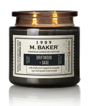 Load image into Gallery viewer, M Baker Colonial Candles of Cape Cod Large 14oz Driftwood Sage Apothecary Candle

