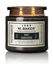 Load image into Gallery viewer, M Baker Colonial Candles of Cape Cod Large 14oz Sweet Sandalwood Apothecary Candle
