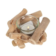 Load image into Gallery viewer, Pair of Driftwood Single Candle Holders by Driftwood Dreams