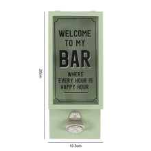 Load image into Gallery viewer, Vintage Style Garden Bar Bottle Opener with Cap Container