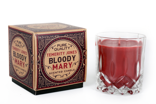 Gentlemens Club Bloody Mary Tomato Scented Whisky Tumbler Candle-The Useful Shop