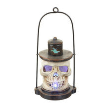 Load image into Gallery viewer, Detailed Resin Skull Lantern with LED Light Show by Heaven Sends