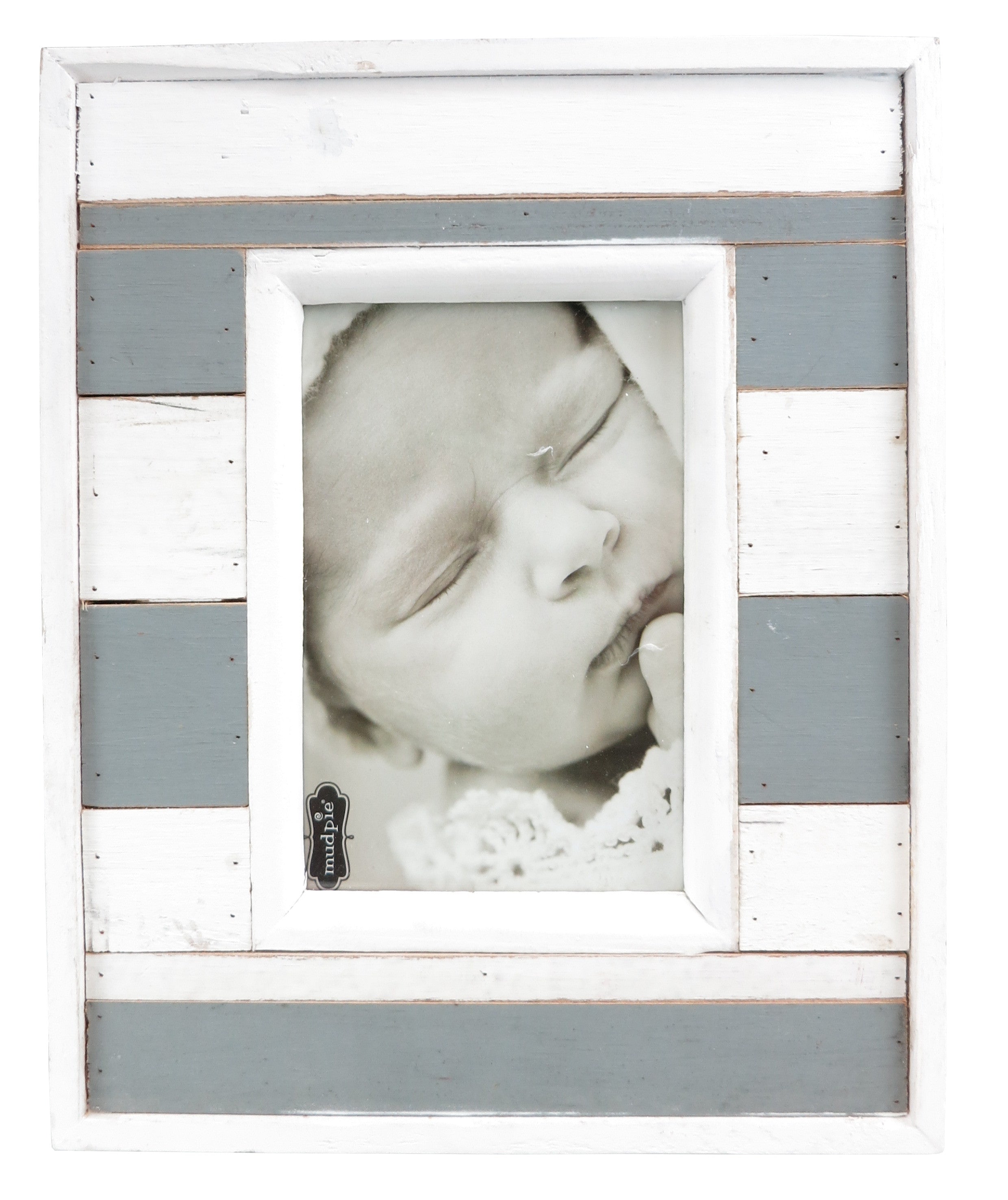 Mud Pie Baby Boy Picture Frame Holder Gray. Measures... - Depop