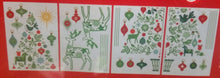 Load image into Gallery viewer, Large Christmas Decorative 4 panel Wall Frieze Christmas Tree and Deer Sticker Set