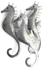 Load image into Gallery viewer, Trio of Seahorses Metal Wall Art by Shoeless Joe