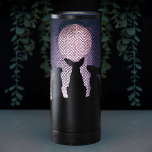 Load image into Gallery viewer, Moon Gazing Hares Large Aroma Diffuser Lamp by Lisa Parker
