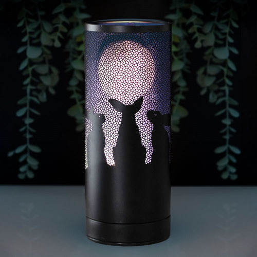 Moon Gazing Hares Large Aroma Diffuser Lamp by Lisa Parker