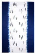 Load image into Gallery viewer, Large Fishes Dip Dye Blue and White Tablecloth by Shoeless Joe
