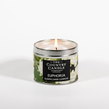 Load image into Gallery viewer, Copy of Wellbeing Euphoria Elderflower Vegan Candle Tin by The Country Candle Company
