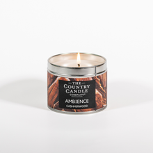 Load image into Gallery viewer, Wellbeing Ambience Cashmirwood Vegan Candle Tin by The Country Candle Company
