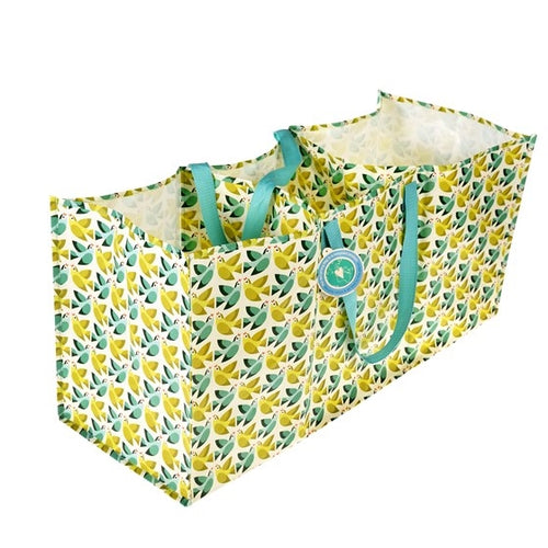 Love Birds Design Recycled 3 Section Recycling Storage Bag by Rex London