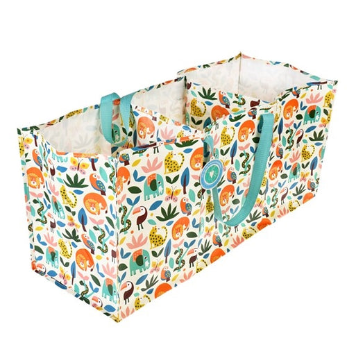 Wild Wonders Animal Design Recycled 3 Section Recycling Storage Bag by Rex London