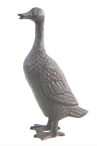 Detailed Cast Iron Metal Duck Garden Ornament / Statue