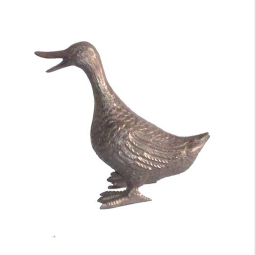 Cast Iron Quacking Duck Detailed Garden Ornament by Ascalon