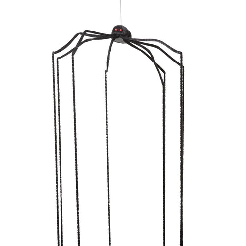 XL Long Legged Black Hanging Halloween Spider-The Useful Shop