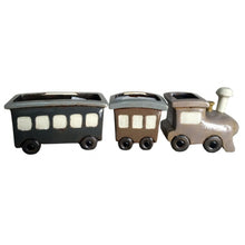 Load image into Gallery viewer, Steam Train Triple Large Ceramic Planter Set
