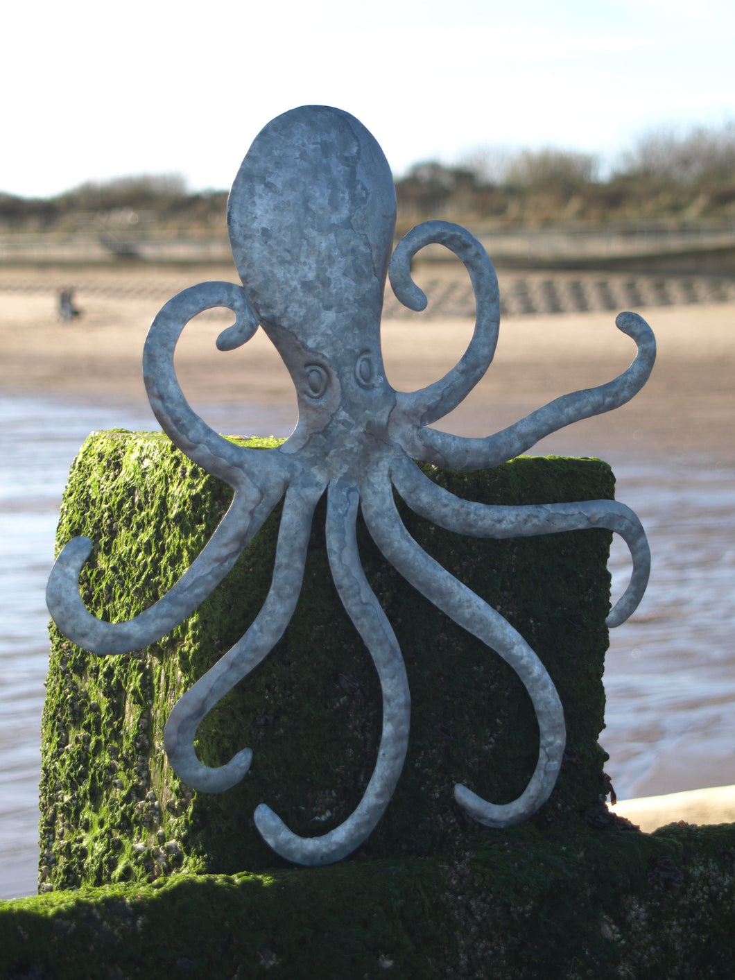 Octopus Tin Metal Wall Art by Shoeless Joe