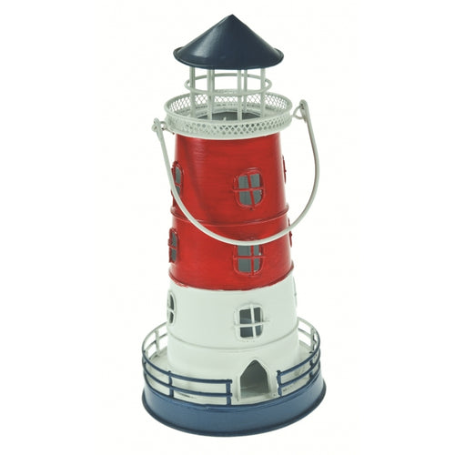 Lighthouse lantern red white blue