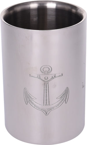 Nautical metal Wine Cooler Metal with Anchor Engraving