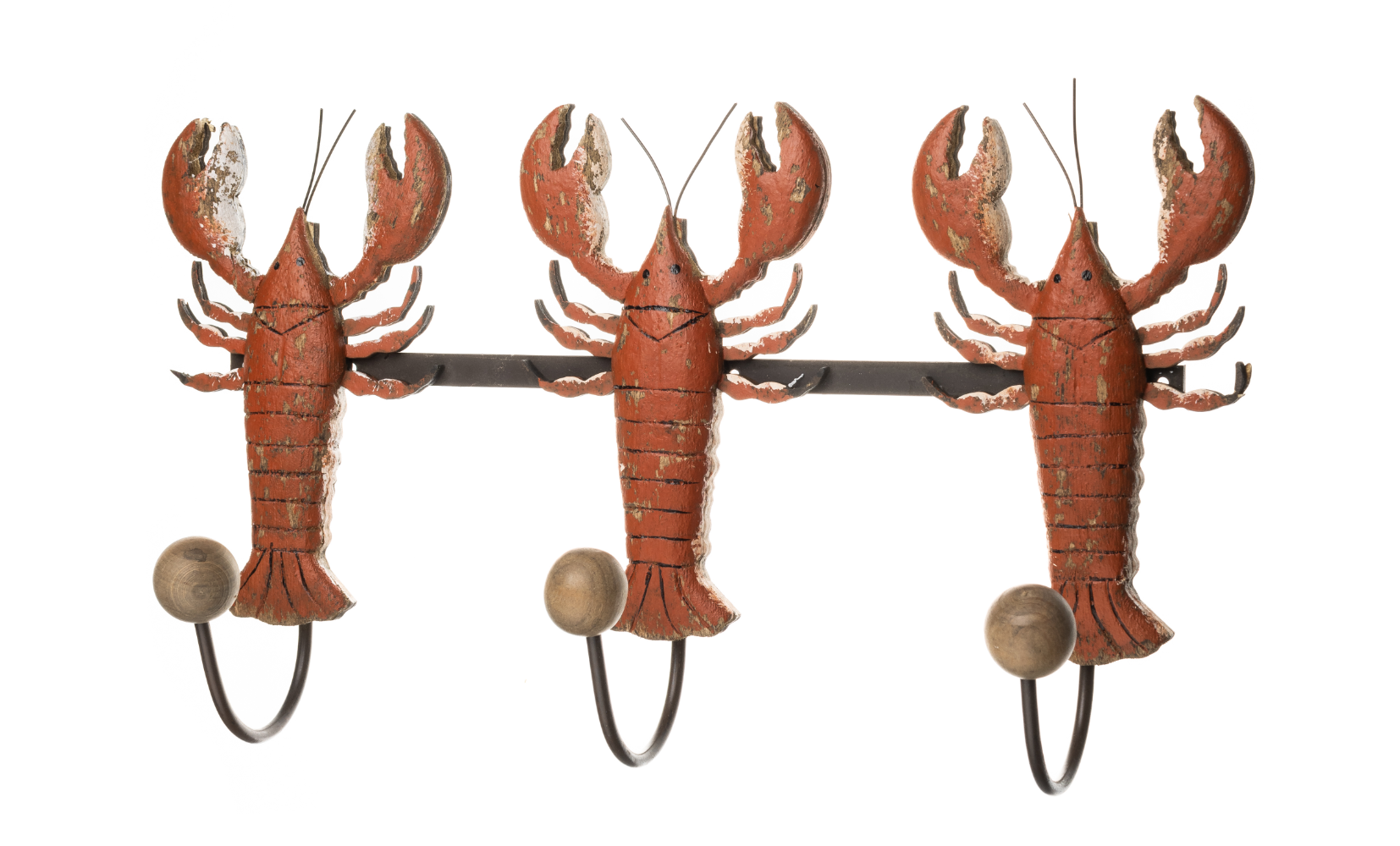 Triple Lobster Art Wall Hook Rack by Shoeless Joe – The Useful Shop