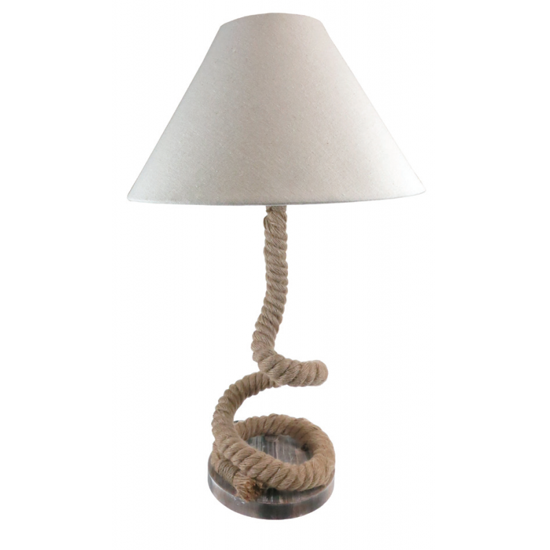 Twisted Rope Feature Table Lamp