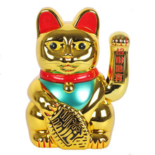 Load image into Gallery viewer, Giant Gold Waving Paw Lucky Maneki Neko Fortune Cat 35.5cm
