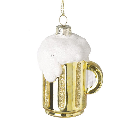Frothy Beer Glass Christmas Tree Glass Decoration