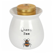 Load image into Gallery viewer, Queen Bee Blossom and Bee Vanilla Honey Spice Wax Melt Burner Gift Set
