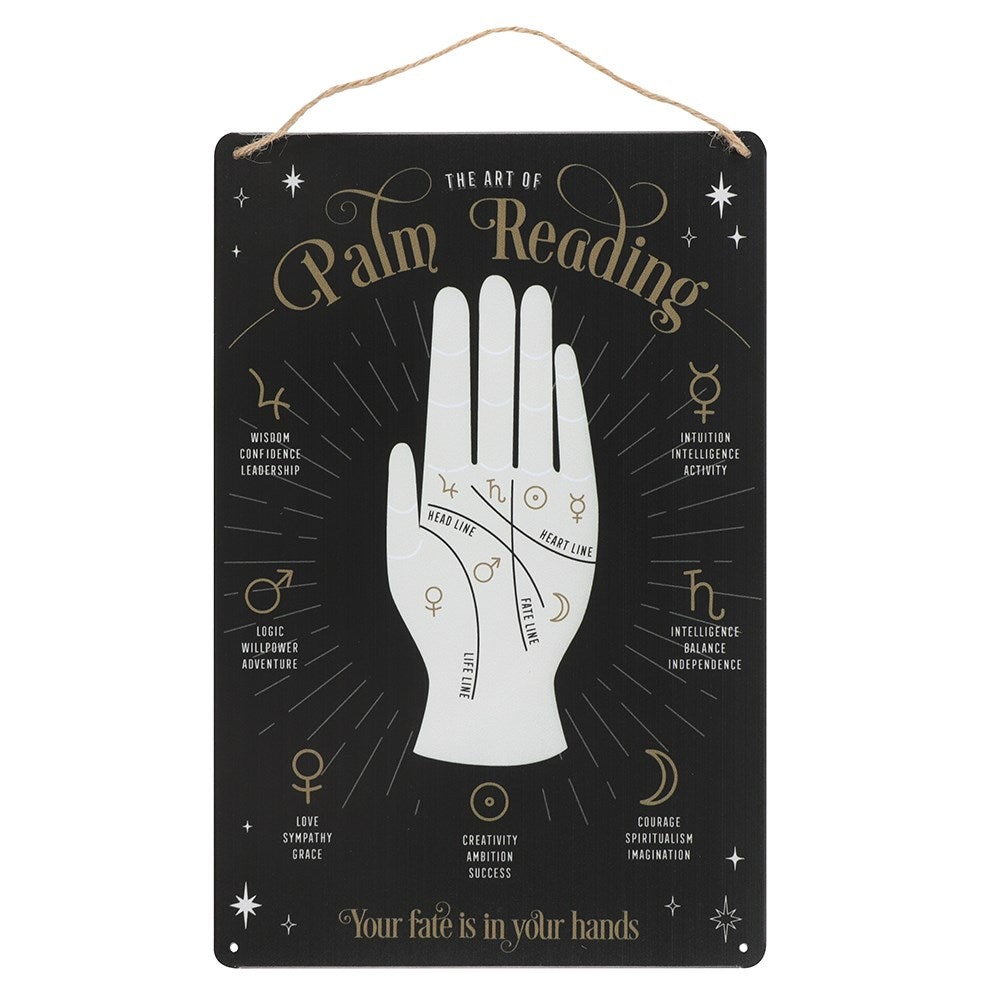 Palmistry Fortune Tellers Diagram Wall Chart Sign
