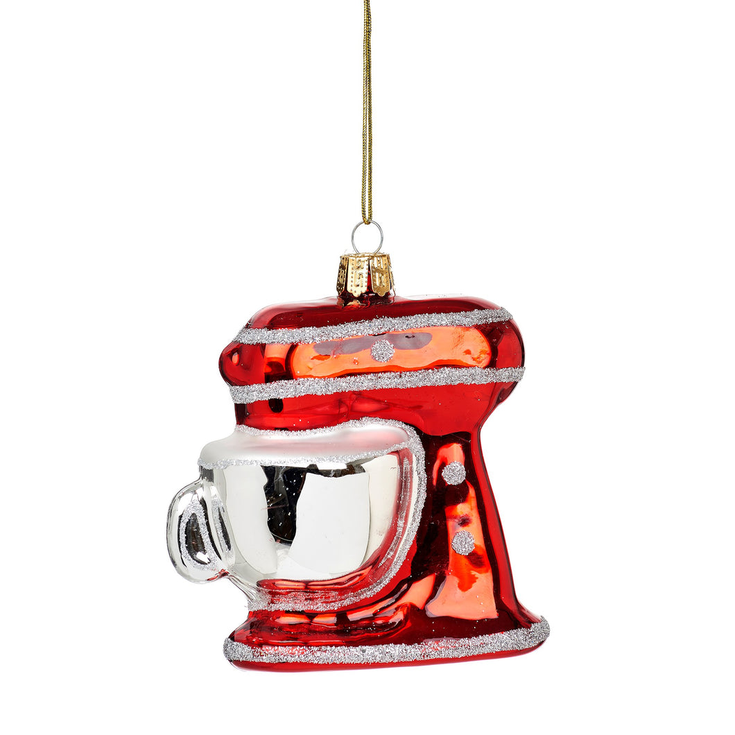 Sparkling Red Food Mixer Baking Christmas Tree Bauble Ornament by Sass & Belle