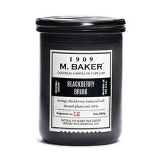 Load image into Gallery viewer, M Baker Colonial Candles of Cape Cod 8z Blackberry Briar Apothecary Candle
